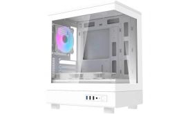 Darkflash DB330M számítógépház + 3 ventilátor (fehér) (DB330M WHITE +3F)